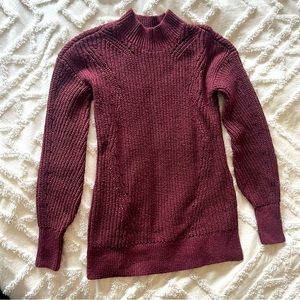 Abercrombie and Fitch xs burgundy long  sweater